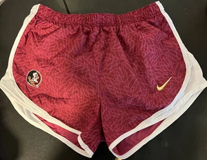 Florida State University Seminoles NCAA Women Nike Running Shorts Lined Size L - Picture 1 of 4