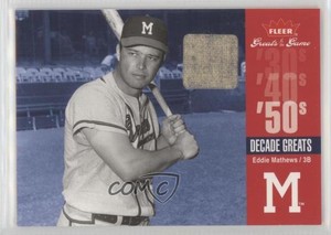 2006 Fleer Greats of the Game Decade Memorabilia Eddie Mathews #DEC-EM HOF
