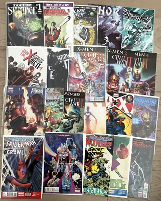 MARVEL COMICS BUNDLE 20 MIXED DEADPOOL WOLVERINE X-MEN SPIDERMAN AVENGERS THOR - Image 1 of 3