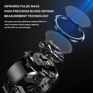 2 in 1 Smart Watch Bluetooth Smartwatch with Wireless Stereo Earphones ha52 - Photo 1/12