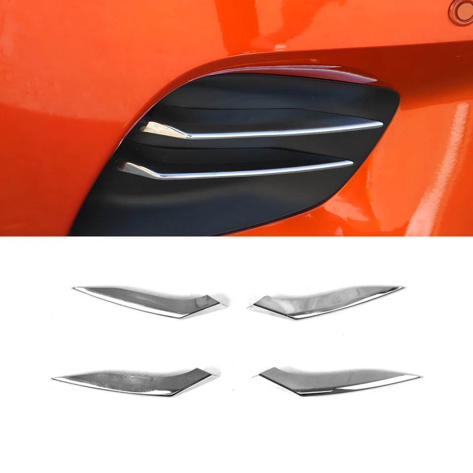 Stainless Steel Chrome Fog Light Trim Fit Renault Clio V (2020-2023) - Image 1 of 4