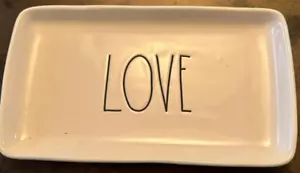 RAE DUNN ARTISAN COLLECTION CERAMIC LOVE TRAY DESK ORGANIZER VALENTINE’S - Picture 1 of 4