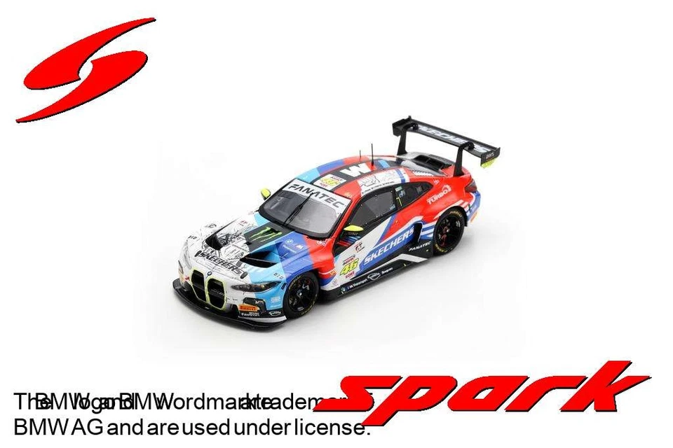 1/43 BMW M4 GT3 WRT #46 24H SPA 2024 MARCIELLO MARTIN ROSSI SPARK SB799
