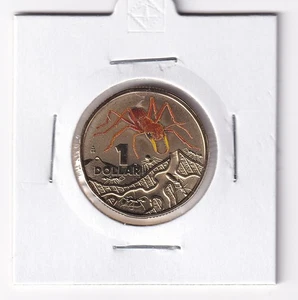 AUSTRALIAN: 2014 $1 THINGS THAT STING BULL ANT COLOURED UNC COIN #6170 - Bild 1 von 2