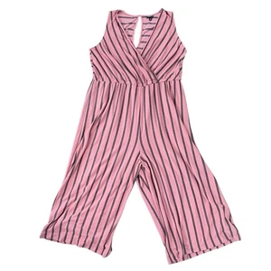 Torrid Womans Cropped Jumpsuit Size 3 PLUS Stretch Loungewear Comfy Sleeveless - Picture 1 of 3