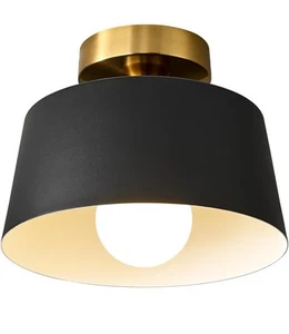 Modern Semi Flush Mount Ceiling Light,Metal Ceiling Light Fixture,E26 Ceramic  - Picture 1 of 3