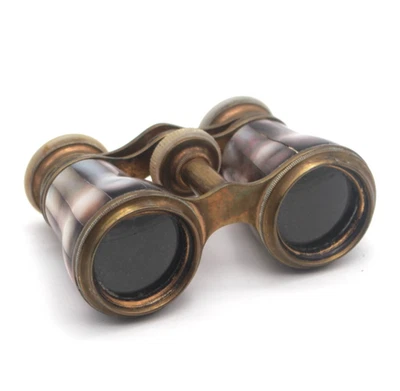 Opernglas Messing mit Perlmutt um 1900 - Bild 1 von 4