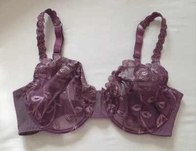 La Redoute Lace Bra Size 85E Purple New - Image 1 of 3