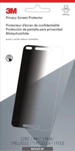 3M Privacy Screen Protector for NEXUS 6P, Phone Black, Glossy (mppgg001) - Picture 1 of 3