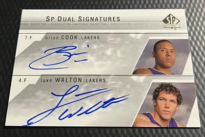 2004 UD SP Luke Walton / Brian Cook SP Signatures Dual On-Card Autograph #CW-A - Image 1 of 3