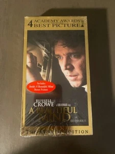 A Beautiful Mind The Awards Edition NEW Sealed VHS Russell Crowe Ed Harris - Picture 1 of 6