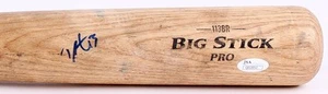 DUSTIN ACKLEY SIGNED GAME USED BAT JSA AUTO COA ANGELS SEATTLE MARINERS YANKEES - Picture 1 of 4