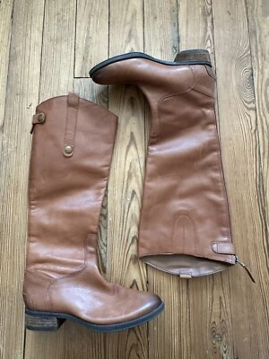 Sam Edelman Penny 2 Riding Boots Knee High sz 6 M Whiskey Leather Tan Brown - Image 1 of 4