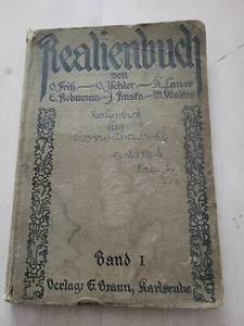Realienbuch - Band 1. Von O.Fritz, O.Ischler, K.Lauer,E.Rebmann uva. - 1921 - Bild 1 von 12