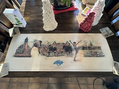 Vintage Albany New York Spring Festival 1991 Poster 36x14 Rare VG+ - Image 1 of 4