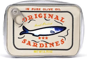 Canned Sardines Makeup Bag, Funny Sardine Tin Fish Cosmetic Bag, Creative Cute M - Picture 1 of 12