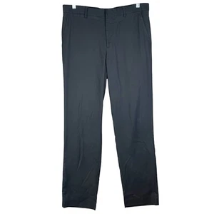 J. Farrar Slim Fit Dress Pants Mens 34x32 Black Flat Front Straight Stretch - Picture 1 of 10