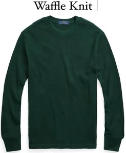 NWT, Boys Ralph Lauren Green Waffle Knit Shirt. Size XL(18-20) - Picture 1 of 2