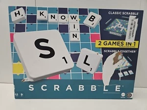 Scrabble 2 Games in 1 - 2023 version - 8+ (DAMAGED BOX) - Picture 1 of 4