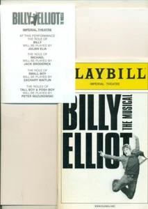PLAYBILL-IMPERIAL THEATRE- NY -BILLY ELLIOT THE MUSICAL #2 - 2011 + CAST CHANGES - Picture 1 of 2