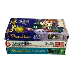 Lot Of 3 VeggieTales VHS Tapes - Picture 1 of 4