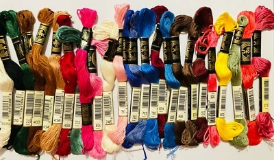 DMC Embroidery Floss Lot of 25 Skeins Mouline Special Cotton Assortment #65 - Image 1 of 4