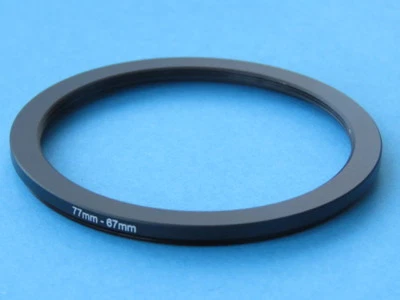 77mm to 67mm Step Down Step-Down Ring Camera Filter Adapter Ring 77mm-67mm - Image 1 of 3