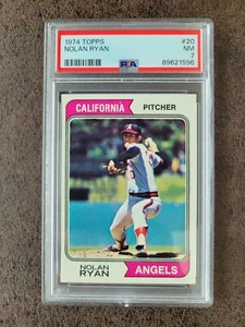 1974 Topps Baseball Nolan Ryan #20 - PSA 7 - California Angels Legend - Picture 1 of 4