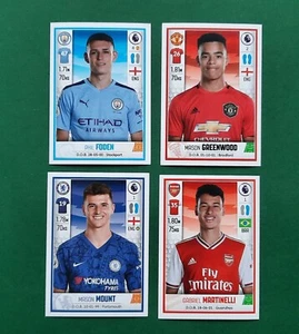 4x🔥 MARTINELLI MOUNT GREENWOOD FODEN 🔥 ROOKIE LOT PANINI PREMIER 2020 INVEST - Picture 1 of 5