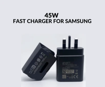 45W Super Fast Charger Adapter Plug USB-C Type C For Samsung Phones S23 S24 S22 - Image 1 of 4