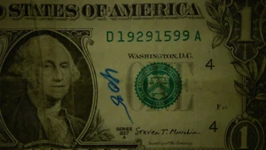 2017 A $1 Dollar Birthday Note two dates " 1929 & 1995 " - Picture 1 of 3