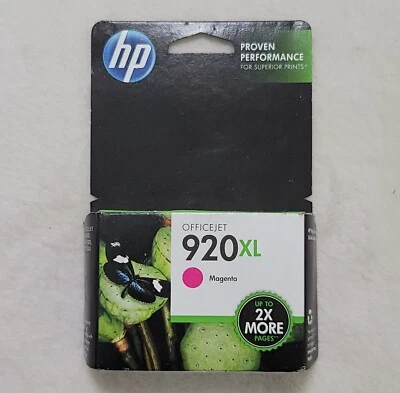 GENUINE HP 920 XL Magenta Ink Cartridge CD973AN 920X - Sealed - Image 1 of 2