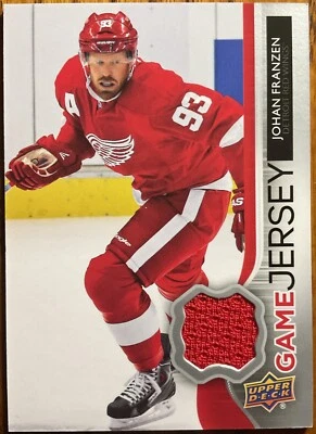 2014-15 Upper Deck UD Game Jersey Johan Franzen #GJ-JF Detroit Red Wings - Image 1 of 2