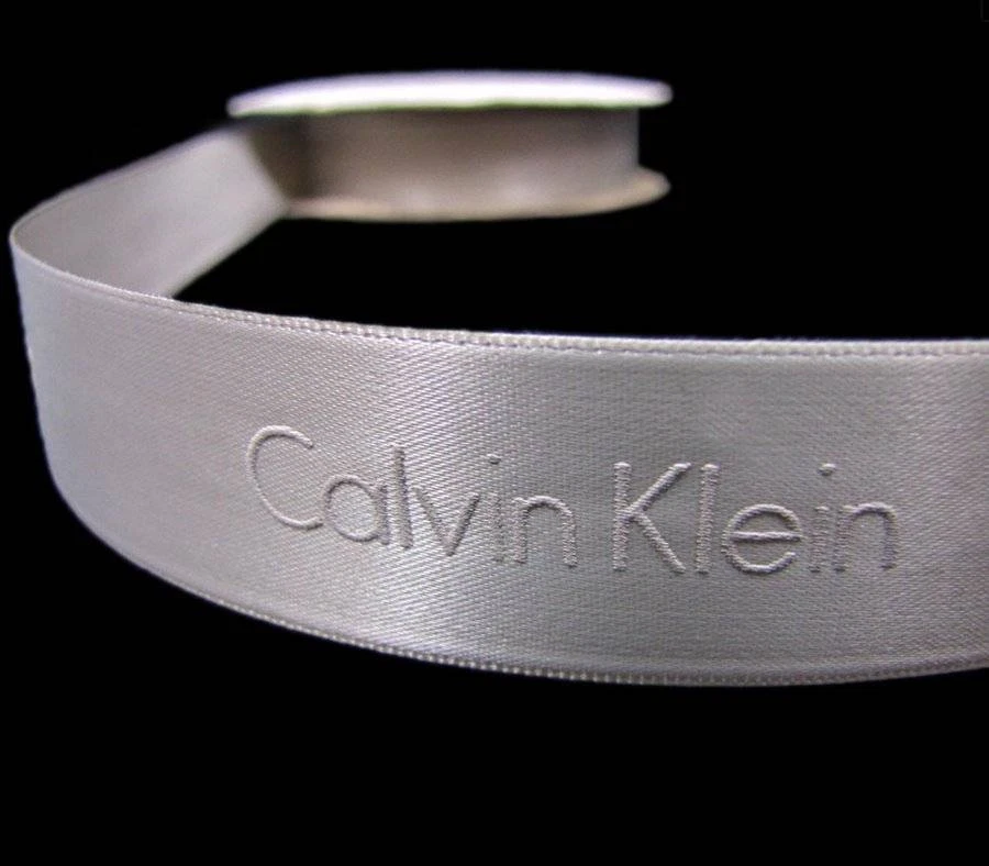 1 Yard Authentic Genuine Silver Grey Calvin Klein Satin Gift Wrap Ribbon 7/8"W - Image 1 of 1