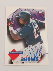 Dermal Brown Kansas City Royals 1998 migliore carta autografa certificata #2 - Foto 1 di 2