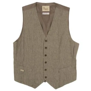Papas Checked Switching Vest Size 50L(K-149547) - Picture 1 of 12
