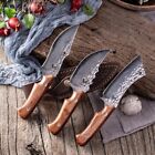 Kitchen Knife Set Cleaver Boning Slicer Meat Vegetable VG10 Damascus Steel Wood