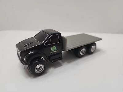 ERTL John Deere Flatbed Pickup Truck Farming 1/64 Scale Black/Gray - Image 1 of 4