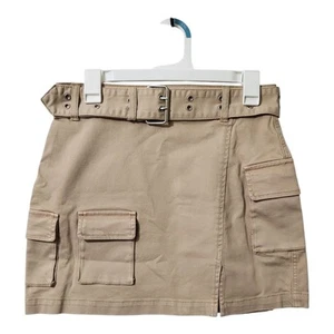 Juicy Couture Women's Size 29 Cargo Skirt Tan Y2K Mini Short New - Picture 1 of 6