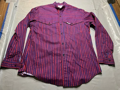 Camisa de colección Maury Tates Mo Betta a rayas occidental con botones para hombre 17/36 Foto 1 de 4