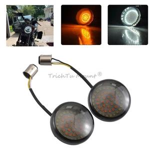 Turn Signal Indicator Light 1157 LED Fit For Harley Sportster Iron XL883N Bullet - Picture 1 of 15