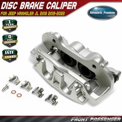 Суппорт переднего пассажирского тормоза с монтажным кронштейном для Jeep Wrangler JL 2018-2023 - Изображение 1 из 4