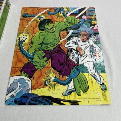 Rompecabezas Whitman The Incredible Hulk Vintage 1983 100 piezas 14x18 completo  Foto 1 de 4