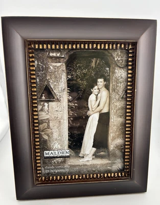 MALDEN WOODS International Designs Dark Brown Picture Frame Holds 5" X 7” Photo - Image 1 of 4