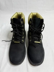 TIMBERLAND DAMEN HERITAGE 6'' ZOLL WASSERDICHT STIEFEL SCHWARZ NUBUK GOLD 6 - Bild 1 von 9