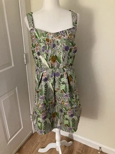 ModCloth Spring Garden Print Dress Size 16W - Picture 1 of 5
