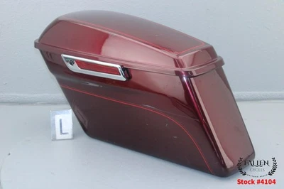 2015 Harley Electra Glide Left Saddlebag Assembly MYSTERIOUS RED SUNGLO #4104 - Image 1 of 4
