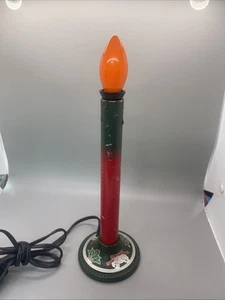 Vela de luz de ventana de Navidad eléctrica de colección Poinsettia años 40 - Imagen 1 de 6