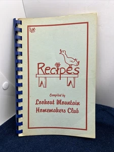 Recipes Lookout Mountain Homemakers Club Vintage Cookbook Recipes 1987 - Picture 1 of 10