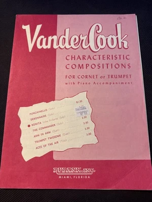 Bonita Valse Brillante for Trumpet by Vander Cook Rubank HL04477585 Music Book - Image 1 of 3